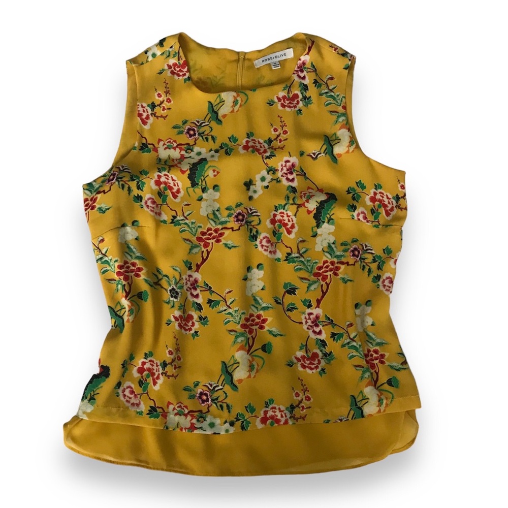 Rose+Olive Gorgeous Two-Layer Sleeveless Blouse